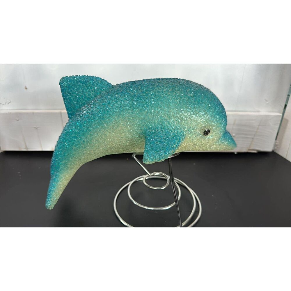 Vintage Melted Popcorn Blue Light Night Light WORKS - Picture 3 of 6